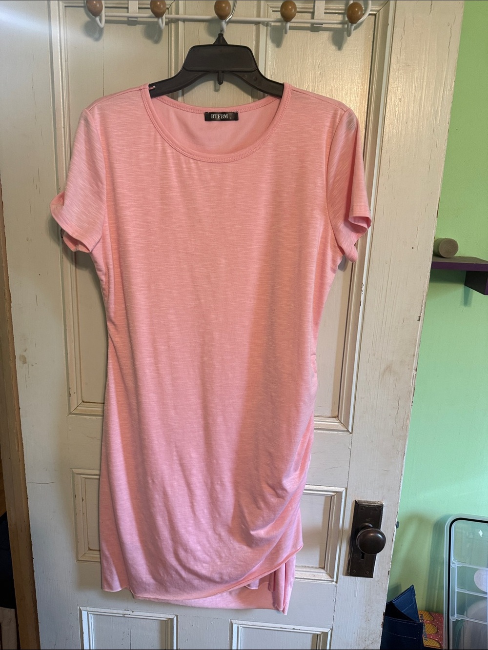 Soft Pink Tee Dress by Left on Houston